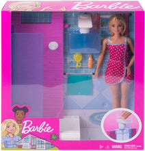 Carica l&#39;immagine nel visualizzatore di Gallery, Barbie- Playset con Doccia Bambola con Accessori, Giocattolo per Bambini 3+ Anni, FXG51