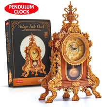 Carica l'immagine nel visualizzatore di Gallery, CubicFun Puzzle 3D Orologio a Pendolo Kit Modello Retro Orologio da Scrivania Fai-da-Te Kit di Costruzione Decorazioni Casa Unica Regalo Rompicapo per Bambini e Adulti, 128 Pezzi