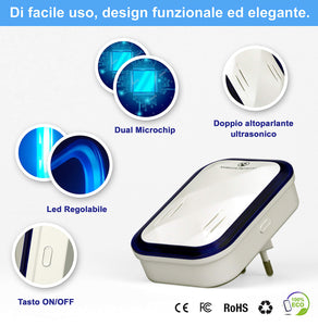 AmbienteProtetto Antizanzare Repellente ad Ultrasuoni per Topi Insetti... - Ilgrandebazar