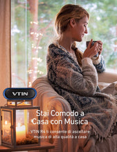 Carica l&#39;immagine nel visualizzatore di Gallery, VTIN R4 Cassa Bluetooth 10W Altoparlante Bluetooth 24 Ore Playtime,Bluetooth 5.0 Speaker Portatile Connessione Stabile,Batteria Forte,Impermeabile IPX5,Vivavoce,Supporto TF Carda e 3.5mm Audio