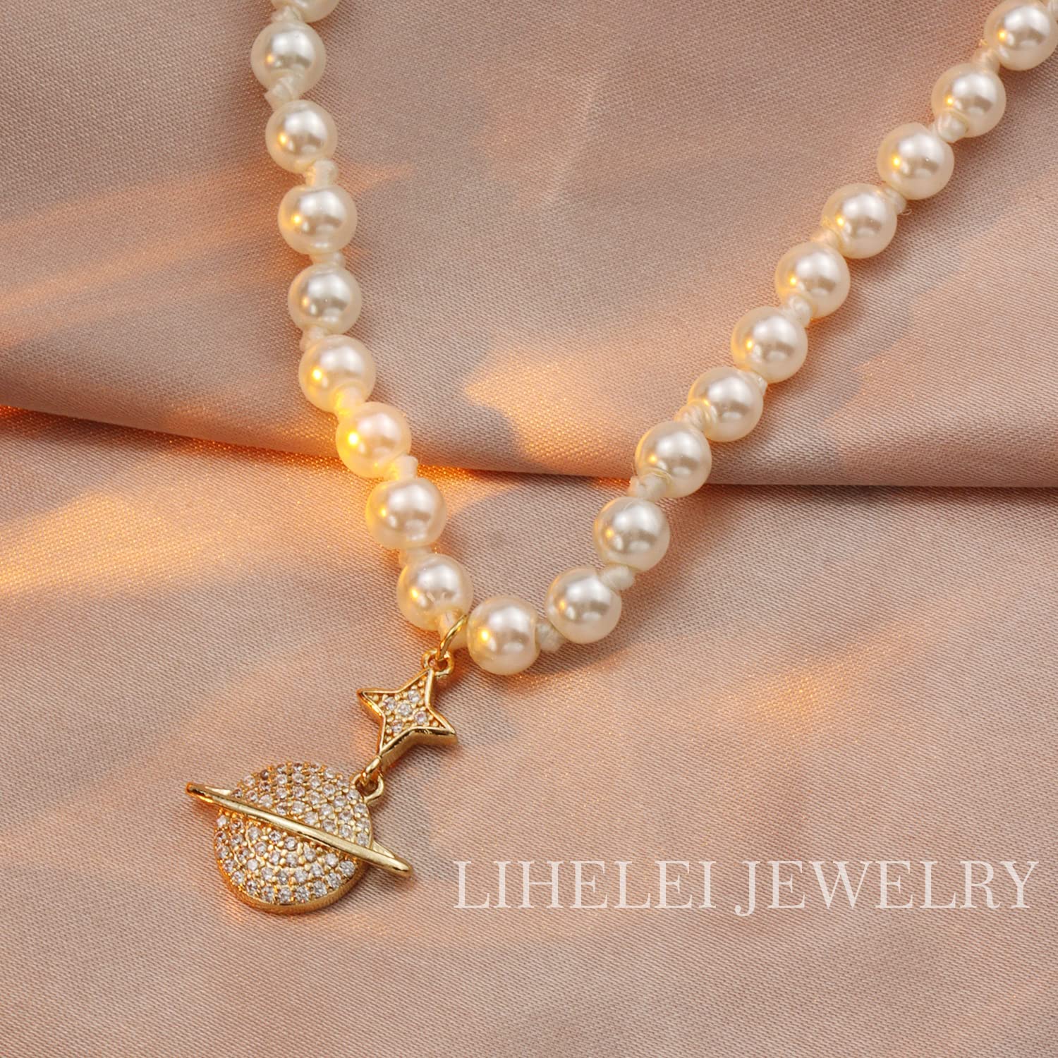 Collana Donna LIHELEI In Argento S925 Con Lettera E Zirconi - Regalo Per Mamma, Fidanzata, Compleanno - Foto 3