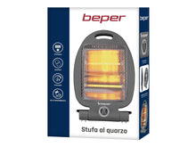 Carica l&#39;immagine nel visualizzatore di Gallery, BEPER P203PAN001 Stufa al quarzo, Basso Consumo Energetico, 800W 2 Livelli di Potenza, Pannello radiante al quarzo, Grigio