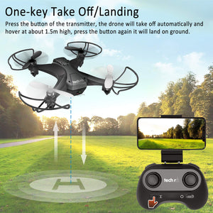 tech rc Mini Drone con HD Telecamera Due Batterie Funzione di... - Ilgrandebazar
