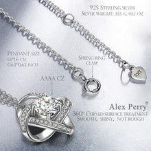 Carica l&#39;immagine nel visualizzatore di Gallery, Alex Perry Regalo per la Mamma, Serie Satellitare, Collana Pendente Donna, Argento/Oro Rosa/Champagne, Argento Sterling 925, Zirconi 5A