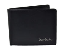 Carica l&#39;immagine nel visualizzatore di Gallery, Pierre Cardin Portafoglio uomo nero in pelle con portamonete e patta A5524 - Ilgrandebazar
