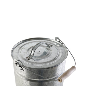 Kamino - Flam 333259 Secchio per la Cenere con Manico e 40x28x35 cm, Argento - Ilgrandebazar