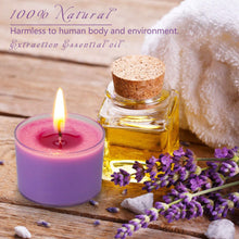 Carica l&#39;immagine nel visualizzatore di Gallery, YUE GANG Candele Tealight Profumate Regalo, 24Pack Includono Portacandele in Vetro Dorato, 8 Ore di Durata, Candele Tealight per la Casa