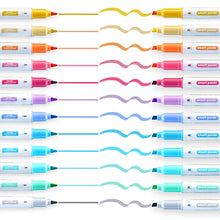 Carica l&#39;immagine nel visualizzatore di Gallery, 12 Evidenziatori Pastello - Doppia Punta, Grossa e Fine - Set da 12 Colori... - Ilgrandebazar