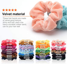 Carica l'immagine nel visualizzatore di Gallery, 36 Pz Capelli Scrunchies Velluto Elastico Fasce per Capelli Scrunchy Cravatte Capelli Corde Scrunchie per le Donne Ragazze (36 colori)