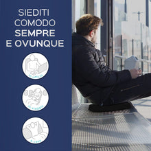 Carica l'immagine nel visualizzatore di Gallery, Bonmedico Cuscino Antidecubito - Cuscino Ortopedico Posturale per Casa, Ufficio e Auto - Rialzo per Sedia Ergonomico in Memory Foam - Supporto Lombar