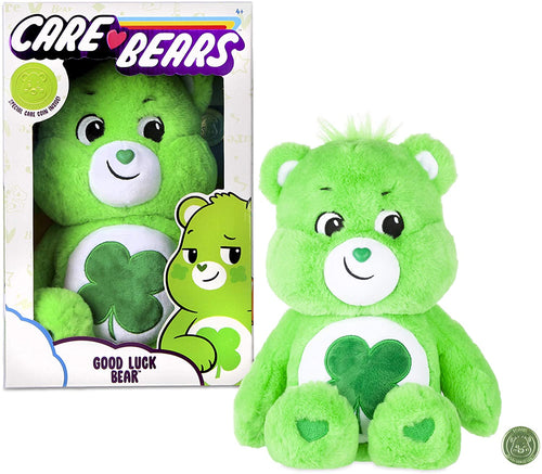 Care Bears 22064 Peluche Medio da 14 Pollici Orso Portafortuna, Simpatico Peluche da Collezione, Peluche per Bambini, Peluche per Ragazze e Ragazzi