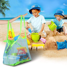 Carica l'immagine nel visualizzatore di Gallery, Abree Extra Large Family Maglia Spiaggia Borsa Tote Zaino Giocattoli Asciugamani Sabbia Lontano (2pcs)