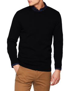 JACK & JONES Jjebasic Knit Crew Neck Noos Felpa Uomo, Nero (Navy Blazer)... - Ilgrandebazar