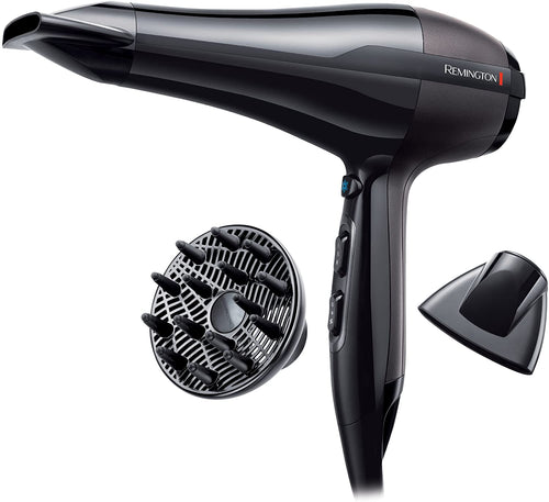 Remington AC5999 Pro-Air AC Asciugacapelli Professionale, flusso d’aria: 130 km/h, 2300W, Nero