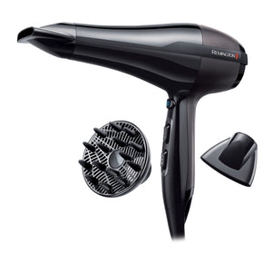 Remington AC5999 Pro-Air AC Asciugacapelli Professionale, flusso d’aria: 130 km/h, 2300W, Nero