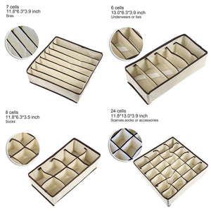 Armadio divisori pieghevole Storage box cassetto Beige - Ilgrandebazar