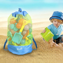 Carica l'immagine nel visualizzatore di Gallery, Borsa da Spiaggia, EocuSun Grande Borsa Lunga Durata per Sabbia Nuotare e Piscina e Deposito Giocattoli Bambini da Sabbia e Acqua (Blu)