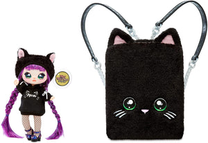 Na! Na! Na! Surprise 3-in-1 Zaino Camera da Letto Black Kitty con Bambola Tuesday Meow in Edizione Limitata