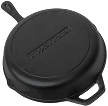 Carica l&#39;immagine nel visualizzatore di Gallery, Ghisa Padella Rotonda con Manico 30.5 cm - di (12 Inches), Nero - Ilgrandebazar
