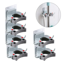 Carica l&#39;immagine nel visualizzatore di Gallery, Mop Holder Autoadesivo Scopa Titolare Parete Montato Clip per Bagno o...