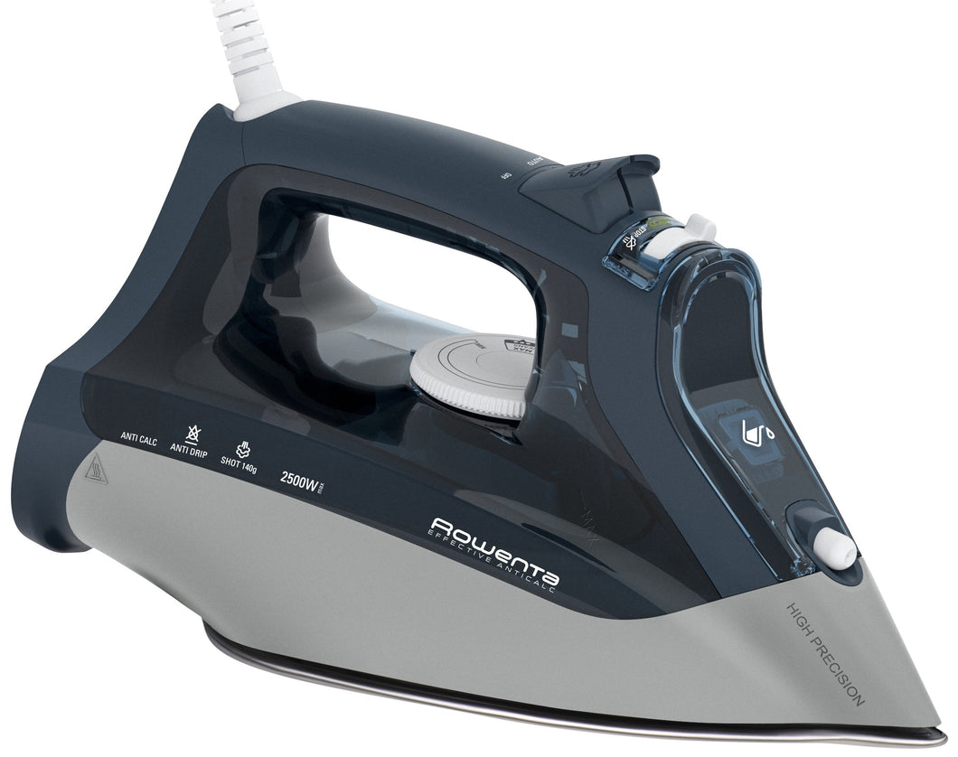 Rowenta DW4210 Effective Anti-Calc Ferro da Stiro a Vapore, 2500 W, 1, Black - Ilgrandebazar