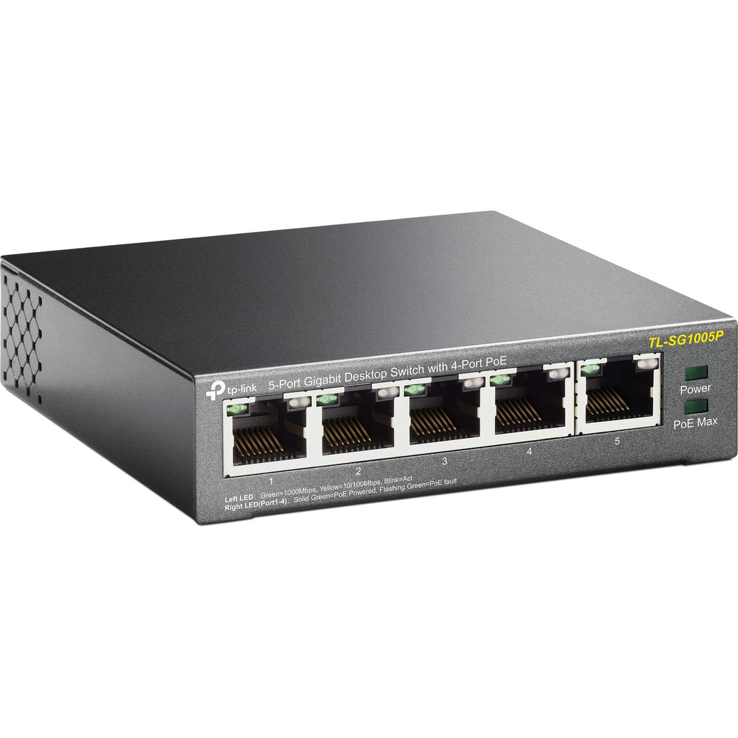 TP-Link TL-SG1005P Desktop Switch, 5 Porte Gigabit 10/100/1000 Mbit, 5 - Ilgrandebazar