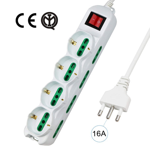Extrastar Multipresa 12 Posti 4 polivalenti (schuko 12 Posti, Cavo 1.5 mt. - Ilgrandebazar