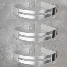 Carica l&#39;immagine nel visualizzatore di Gallery, Yorbay Mensola Doccia per Angolo Bagno, Set da 3 pezzi Alluminio Aeronautico... - Ilgrandebazar