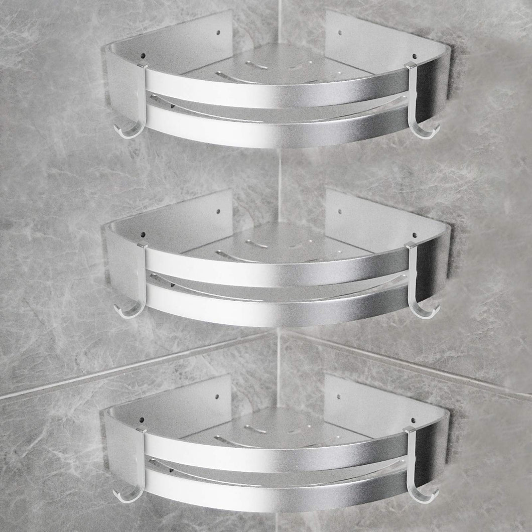Yorbay Mensola Doccia per Angolo Bagno, Set da 3 pezzi Alluminio Aeronautico... - Ilgrandebazar