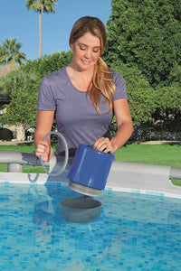Bestway 58233 Skimmer di Superficie per Piscine 25x25x32 cm, Grigio