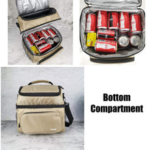 Carica l&#39;immagine nel visualizzatore di Gallery, Borsa Termica Pranzo, Luxuvee Porta Pranzo Grande capacità 14L Cachi - Ilgrandebazar