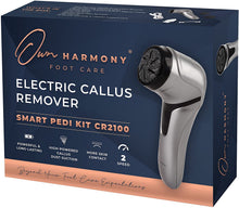 Carica l'immagine nel visualizzatore di Gallery, Own Harmony Roll Pedicure Elettrico Ricaricabile CR2100 - Cura dei Piedi Attrezzi Professionale per Talloni Screpolati e Pelle Secca - Potente Levigatore per Calli e Duroni con 3 Rulli (Cavo USB)