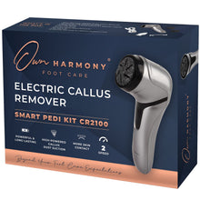 Carica l'immagine nel visualizzatore di Gallery, Own Harmony Roll Pedicure Elettrico Ricaricabile CR2100 - Cura dei Piedi Attrezzi Professionale per Talloni Screpolati e Pelle Secca - Potente Levigatore per Calli e Duroni con 3 Rulli (Cavo USB)