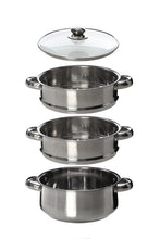 Carica l&#39;immagine nel visualizzatore di Gallery, Premier Housewares 408129 Pentola a Vapore con 28 x 22 x 25 cm, Argento