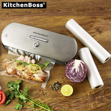 Carica l&#39;immagine nel visualizzatore di Gallery, Macchina Sottovuoto per Alimenti, KitchenBoss G210/Acciaio Inossidabile - Ilgrandebazar