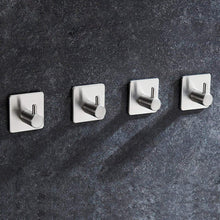 Carica l&#39;immagine nel visualizzatore di Gallery, esonmus 6pcs/Set Autoadesivo Gancio in Acciaio Inox a Parete Vestiti... - Ilgrandebazar