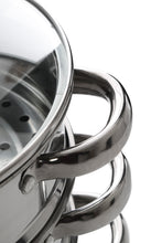 Carica l&#39;immagine nel visualizzatore di Gallery, Premier Housewares 408129 Pentola a Vapore con 28 x 22 x 25 cm, Argento