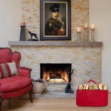 Carica l&#39;immagine nel visualizzatore di Gallery, WolinTek sac en Feutre Cestino in Feltro, Borsa Portalegna Camino Legno Rosso