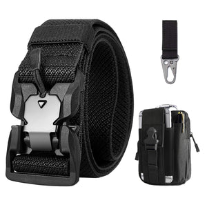 BESTKEE Cintura Tattica da Uomo 1,5" Regolabile in Nylon Stile Militare con...