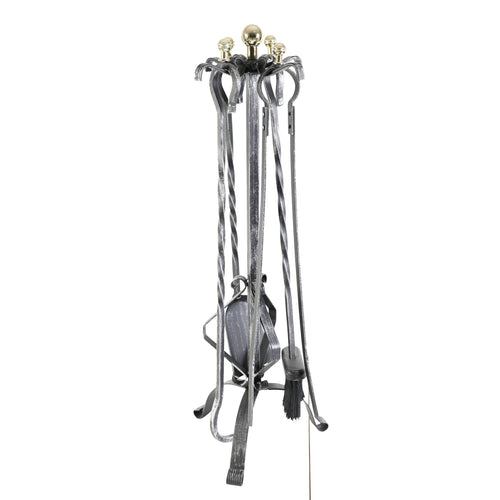 Kamino-Flam 337187 Kit Utensili da Caminetto in 13.6x27.2x67.6 cm, Nero - Ilgrandebazar
