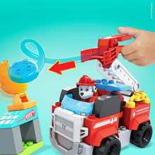 Carica l&#39;immagine nel visualizzatore di Gallery, Mega Bloks - PAW Patrol Camion dei Pompieri di Marshall con Lanciatore, Luci, Scaletta Mobile e Scafo di Salvataggio, 33 Mini Blocchi da Costruzione, Giocattolo per Bambini 3+Anni, GYJ01