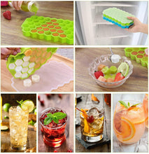 Carica l&#39;immagine nel visualizzatore di Gallery, Fenvella Cubetti Ghiaccio, 2 Pezzi Ghiaccio Silicone con Coperchio, Ghiaccio Stampo Senza BPA per Acqua, Whisky, Succo di Frutta, Cocktail e Altre Bevande.