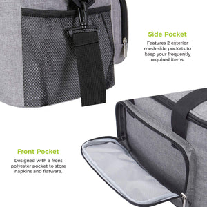 Lifewit 15L Borsa Termica Manutenzione di Freddo e Caldo per 15L, Grigio - Ilgrandebazar