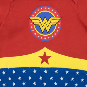 Wonder Woman - Tutina da Notte per Bambina 6 a 9 Mesi 6 - 9 mesi, Multicolore