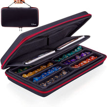 Carica l'immagine nel visualizzatore di Gallery, SIQUK Custodia per Dadi DND Scatola per Dadi e Vassoio con Fessura Rimovibile Supporto per Organizer per Dadi con Maniglia per DND e Altri Giochi da Tavolo Rpg, Rosso