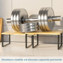 Carica l'immagine nel visualizzatore di Gallery, COVAODQ Set di 4 scaffali da cucina, organizer da cucina, per spezie, erbe, latta, in bambù e metallo, nero