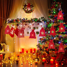 Carica l&#39;immagine nel visualizzatore di Gallery, WOKKOL Sacchetto Regalo di Natale, Sacchetti con Adesivi Numerici, Avvento Calendario, Calendario Avvento Fai da Te, Natale Calendario dell&#39;Avvento con 1-24 Adesivi Numerici(24 PCS -8Modelli)