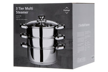 Carica l&#39;immagine nel visualizzatore di Gallery, Premier Housewares 408129 Pentola a Vapore con 28 x 22 x 25 cm, Argento