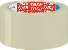 Carica l'immagine nel visualizzatore di Gallery, Tesa 57167-00000-05 - Pacco - nastro di imballaggio forte (polipropilene acrilico silenzioso, 66 x 50 mm) colore trasparente