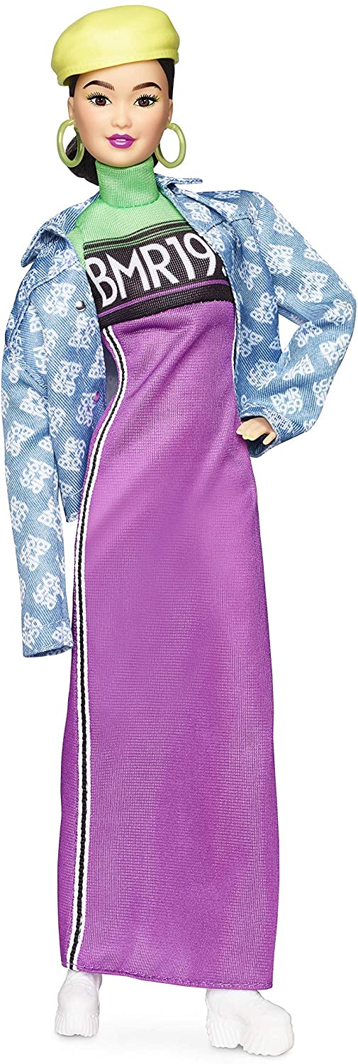 Barbie BMR1959 Bambola Snodata con Abito Fluorescente, GHT95